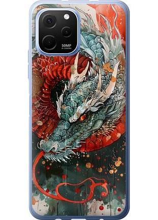 Чехол на huawei nova y61 стихия огня из силикона fch_0170675