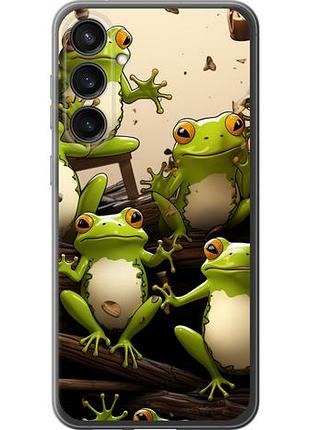 Чехол на samsung galaxy s23 fe жабки из силикона fch_0171138