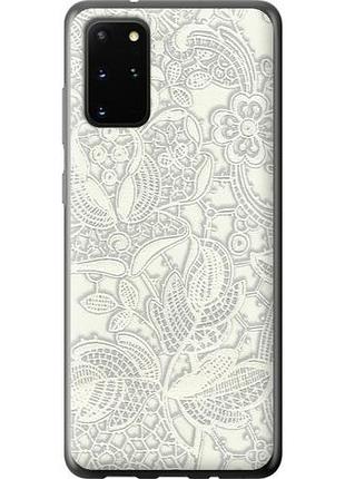 Чехол на samsung galaxy s20 plus белое кружево из пластика fch_0070243