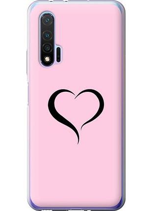 Чехол на huawei nova 6 сердце 1 из силикона fch_0168655