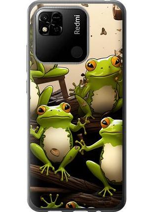 Чехол на xiaomi redmi 10a жабки из силикона fch_0025970