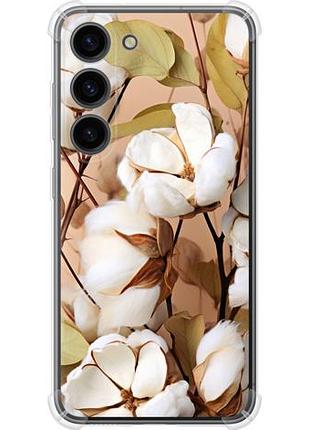 Чехол на samsung galaxy s23 хлопок из силикона fch_0170521
