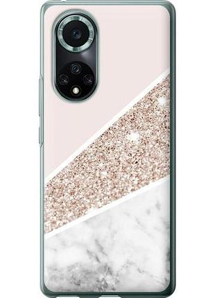 Чехол на huawei nova 9 pro пастельный мрамор из силикона fch_0169013