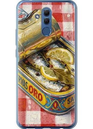 Чехол на huawei mate 20 lite vintage sardine tin phone из силикона fch_0171226