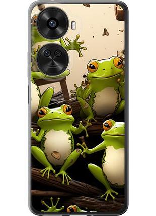 Чехол на huawei nova xiaomi 12 se / nova 11 se жабки из силикона fch_0171140