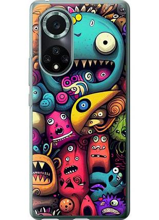 Чехол на huawei nova 9 pro cмешные монстры из силикона fch_0171191