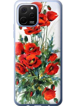 Чехол на huawei nova y61 маки из силикона fch_0171616