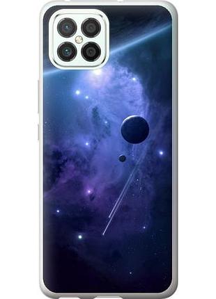 Чехол на huawei nova 8 se планеты в синем космосе из силикона fch_0170855