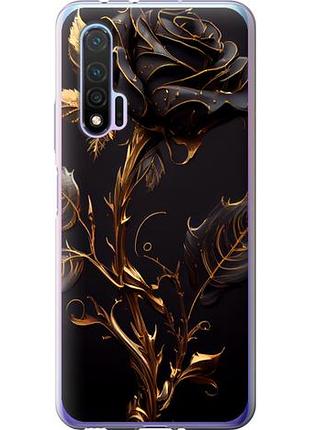 Чехол на huawei nova 6 роза 3 из силикона fch_0168934