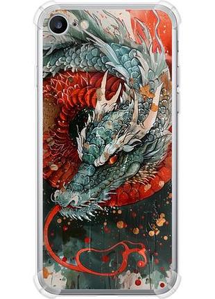 Чехол на iphone 8 стихия огня из силикона fch_0170610