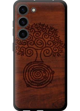 Чехол на samsung galaxy s23 узор дерева tpu fch_0169757