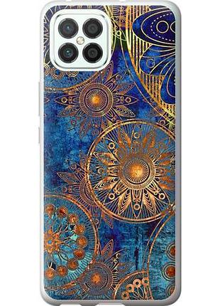 Чехол на huawei nova 8 se золотой узор из силикона fch_0169262