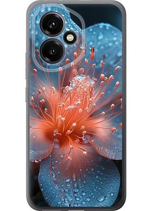 Чехол на huawei honor 400 5g роса на цветке из силикона fch_0169572