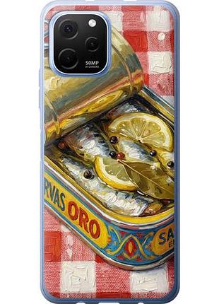 Чехол на huawei nova y61 vintage sardine tin phone из силикона fch_0171235
