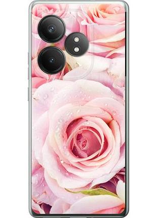Чехол на realme gt neo6 se розы из силикона fch_0170772