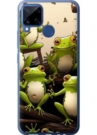 Чехол на realme c15 жабки из силикона fch_0171069