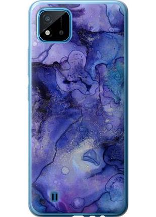 Чехол на realme c20a мрамор 7 из пластика fch_0161445