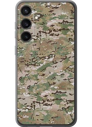 Чехол на samsung galaxy s23 fe камуфляж v5 из силикона fch_0169043