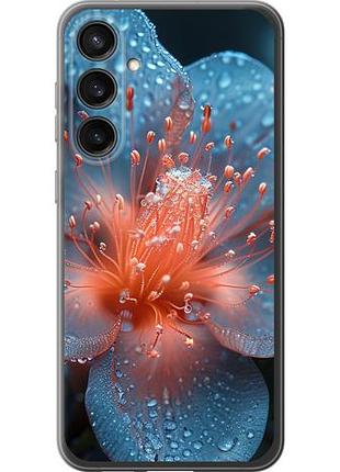 Чехол на samsung galaxy s23 fe роса на цветке из силикона fch_0169569