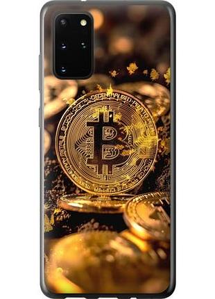 Чехол на samsung galaxy s20 plus золотая лихорадка биткойна из пластика fch_0138474