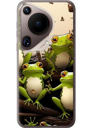 Чехол на huawei pura 70 ultra жабки из силикона fch_0171161