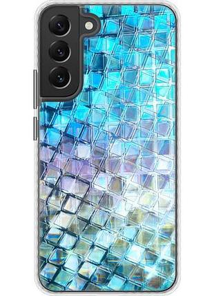 Чехол на samsung galaxy s22 plus переливающаяся чешуя bumper fch_0170349