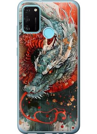Чехол на huawei honor 9a стихия огня из силикона fch_0170566
