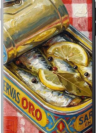 Чехол на iphone 8 plus vintage sardine tin phone из силикона fch_0160305