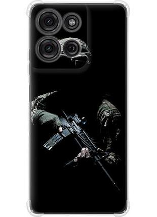 Чехол на motorola moto g75 5g защитник v3 из силикона fch_0168650