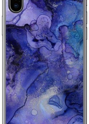 Чехол на iphone xs мрамор 7 из силикона fch_0161509