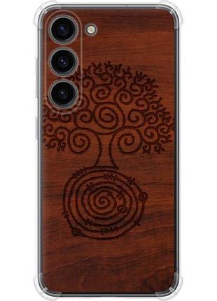 Чехол на samsung galaxy s23 узор дерева из силикона fch_0169756