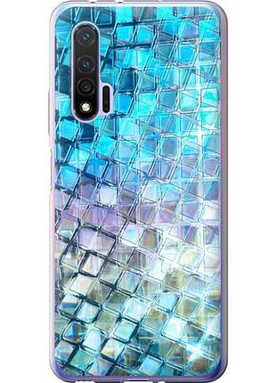 Чехол на huawei nova 6 переливающаяся чешуя из силикона fch_0170251
