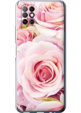 Чехол на infinix note 8 розы из силикона fch_0170706