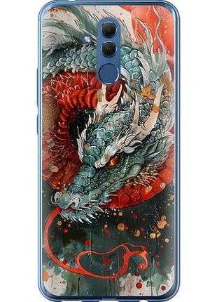 Чехол на huawei mate 20 lite стихия огня из силикона fch_0170573