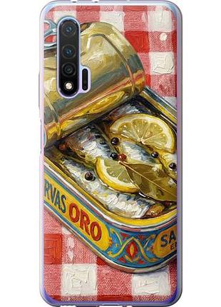 Чехол на huawei nova 6 vintage sardine tin phone из силикона fch_0171213