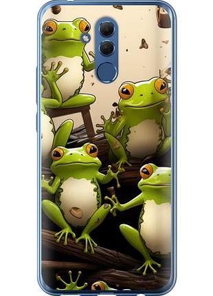 Чехол на huawei mate 20 lite жабки из силикона fch_0171053