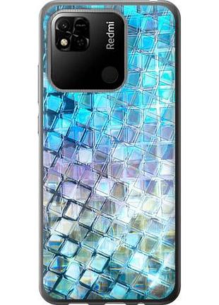 Чехол на xiaomi redmi 9c переливающаяся чешуя из силикона fch_0170289