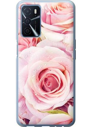 Чехол на oppo a16 розы из силикона fch_0170786