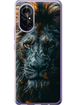 Чехол на huawei nova 8 лев в сумерках из силикона fch_0171255