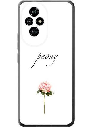 Чехол на huawei honor 200 пион из силикона fch_0171914