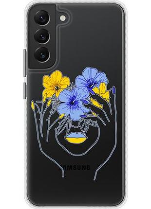 Чехол на samsung galaxy s22 plus девушка bumper fch_0170433