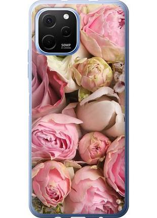 Чехол на huawei nova y61 розы из силикона fch_0169846