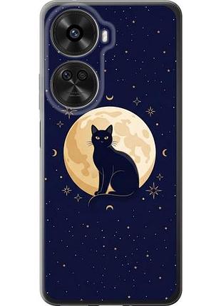 Чехол на huawei nova xiaomi 12 se / nova 11 se cute cat celestial/witchy из силикона fch_0169898