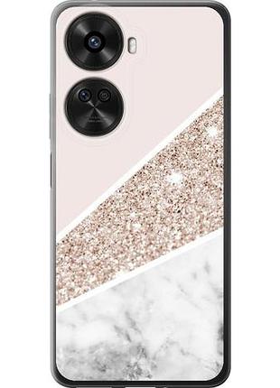 Чехол на huawei nova xiaomi 12 se / nova 11 se пастельный мрамор из силикона fch_01690