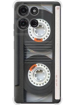 Чехол на motorola moto g75 5g кассета из силикона fch_0168625
