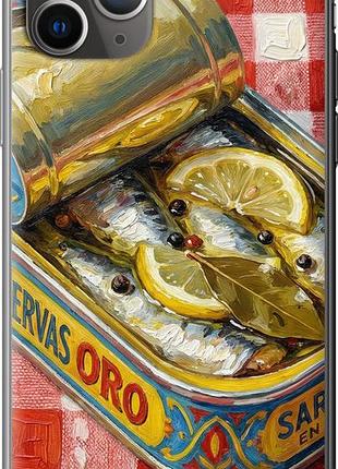 Чехол на iphone 11 pro max vintage sardine tin phone из пластика fch_0160303