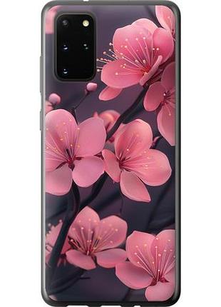 Чехол на samsung galaxy s20 plus пурпурная сакура из пластика fch_0137110