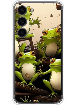 Чехол на samsung galaxy s23 жабки из силикона fch_0171150