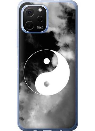 Чехол на huawei nova y61 инь и янь из силикона fch_0169645