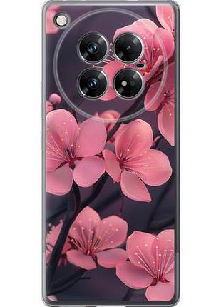 Чехол на infinix zero 40 5g пурпурная сакура из силикона fch_0168444